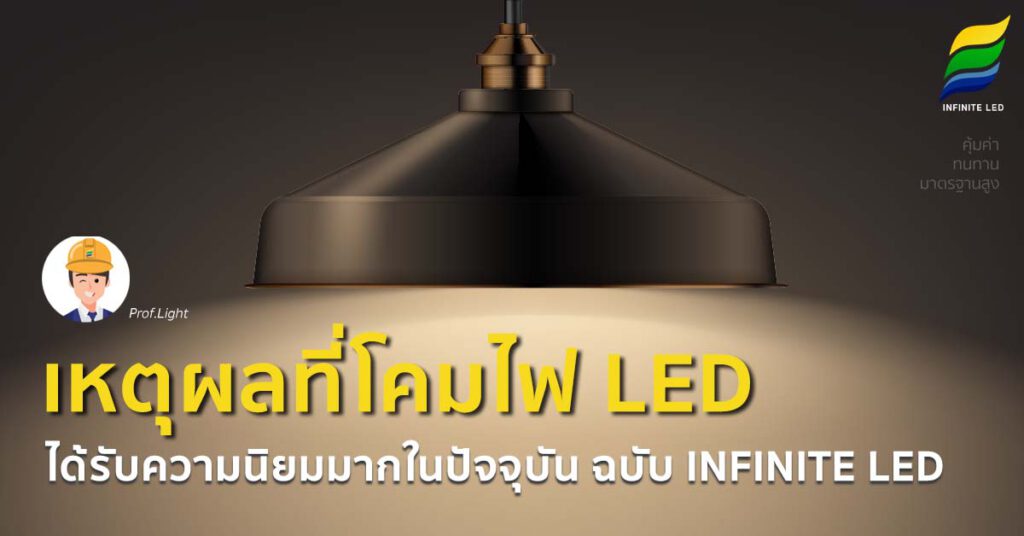 เหตุผลที่โคมไฟ led ได้ รับความนิยมมากในปัจจุบัน ฉบับ INFINITE LED