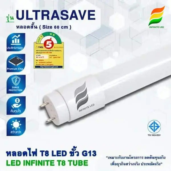 หลอดไฟ led t8 ultrasave-60-cv